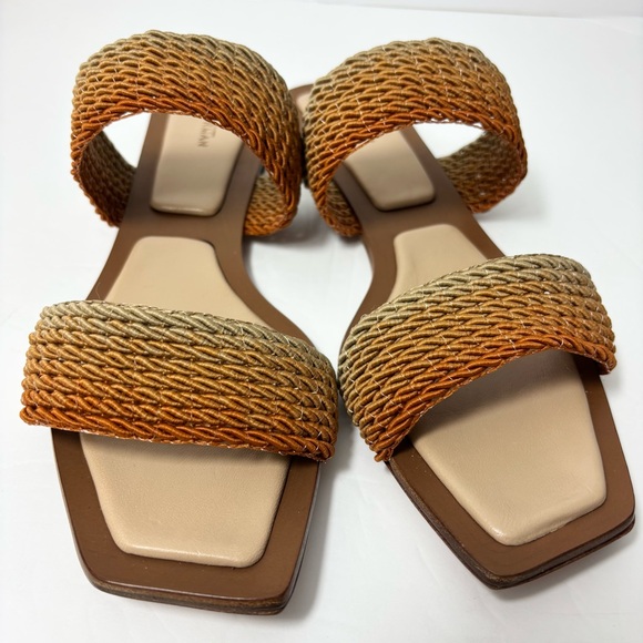 Alexandre Birman Orange and Tan Sandals with‎ Woven Design size 40 - Picture 10 of 15